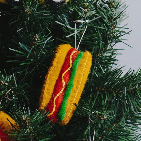 Felt NYC Hot Dog Ornament