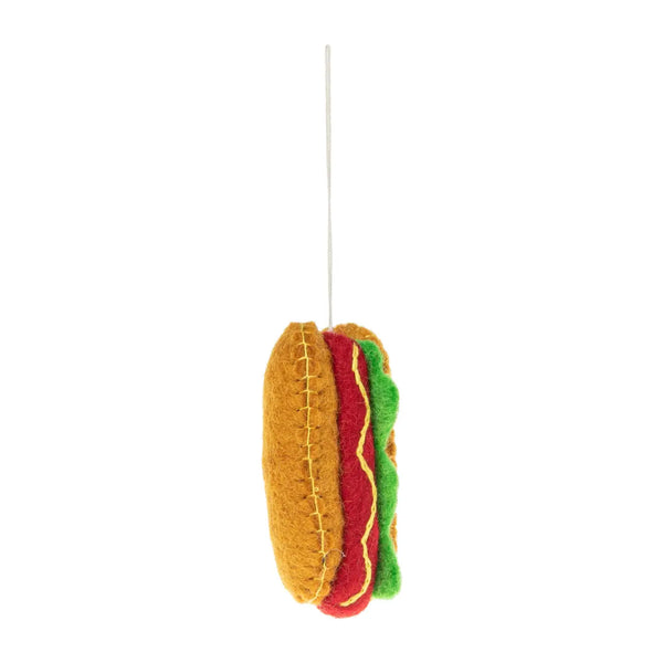 Felt NYC Hot Dog Ornament