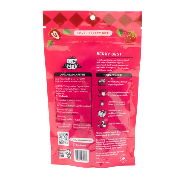 BERRY BEST ORGANIC DOG TREATS