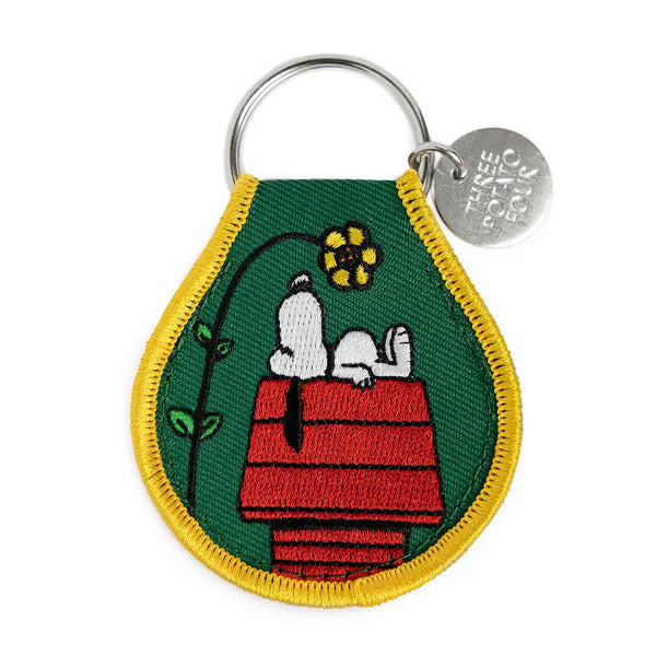 Snoopy Surf Patch Keychain