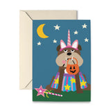 Magical Bulldog Greeting Card