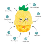 Pineapple Plush Treat Toy