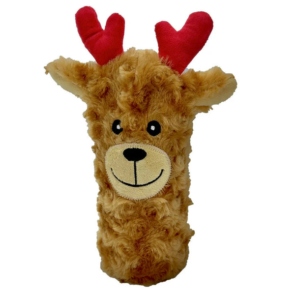 Holiday Reindeer Squeaky Bottle Toy