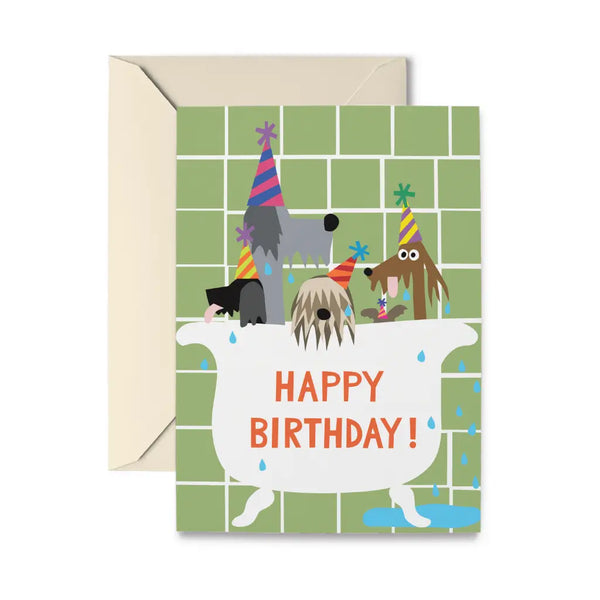 Birthday Bath  Greeting Card