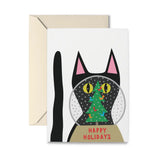 Snow Globe Kitty Holiday Card