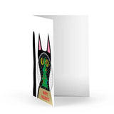 Snow Globe Kitty Holiday Card