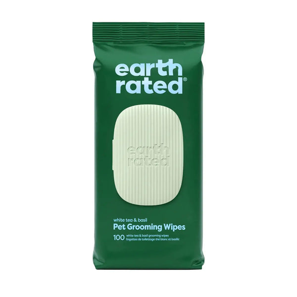EARTH RATED WHITE TEA & BASIL GROOMING WIPES