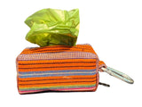 Poop Bag Holder - Orange Stripe