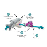 Shark Bait and Fish Plush Rope Toy