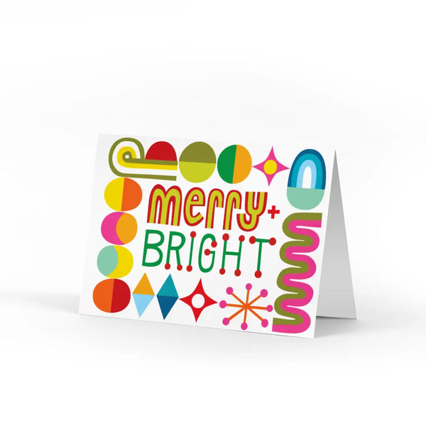 Merry + Bright Holiday Card