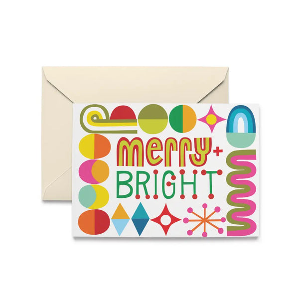 Merry + Bright Holiday Card