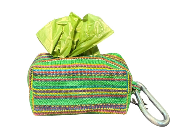 Poop Bag Holder - Green Stripe