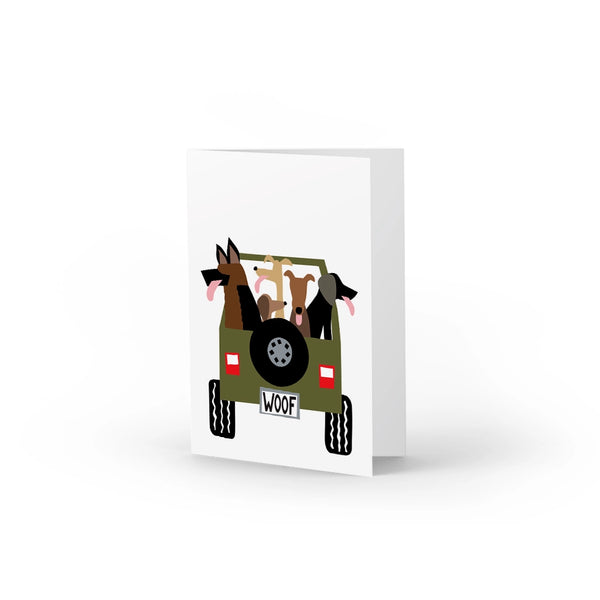 Jeep Dog Note Card
