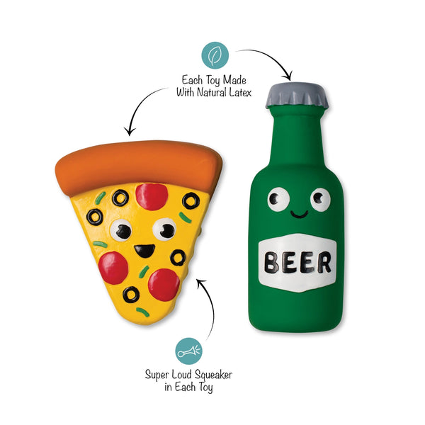 Pizza & Beer Latex Toys