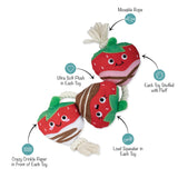 CHOCOLATE STRAWBERRIES ROPE TOY