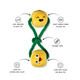 PLUSH TENNIS BALL PLUSH ROPE PULL TOY