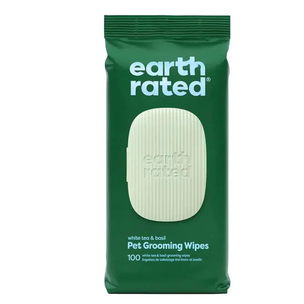 EARTH RATED WHITE TEA & BASIL GROOMING WIPES