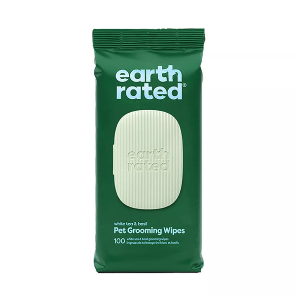 EARTH RATED WHITE TEA & BASIL GROOMING WIPES