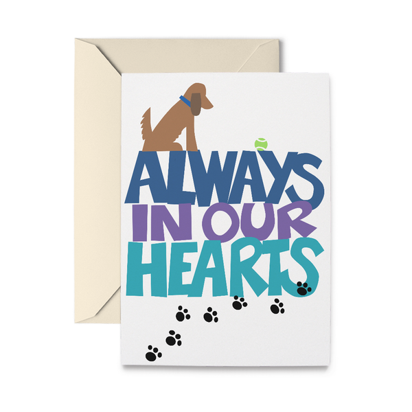 Always in our Hearts Bereavement Card