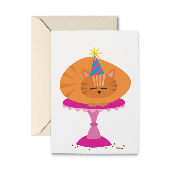 Cake Cat Greeting Card