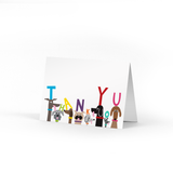 Dog Pack Thank You Note Card