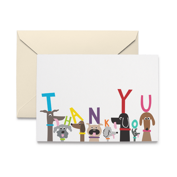 Dog Pack Thank You Note Card