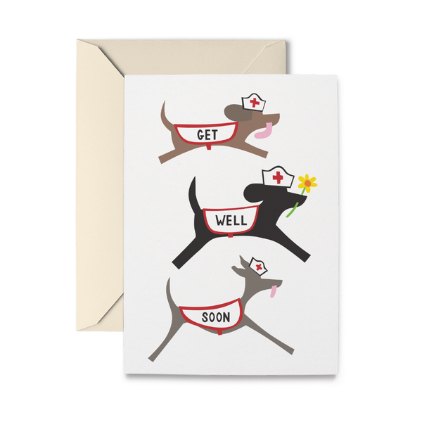 Get Well Doggies Greeting Card