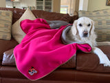 Zoomies Fleece Blanket - Hot Pink
