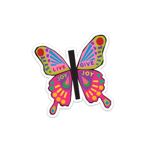 Greetings That Stick Butterfly Card + Sticker