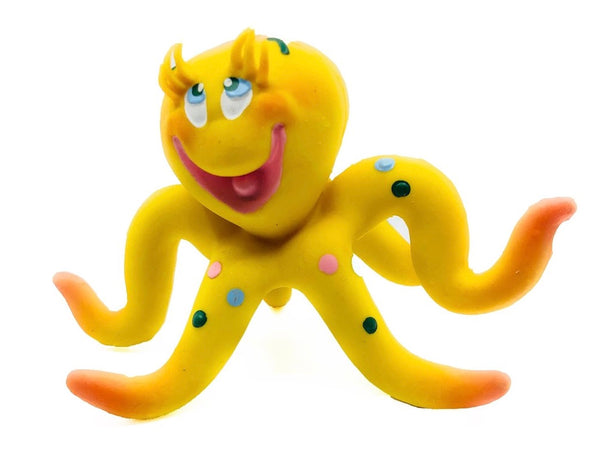 Squeaky Smiling Octopus Toy