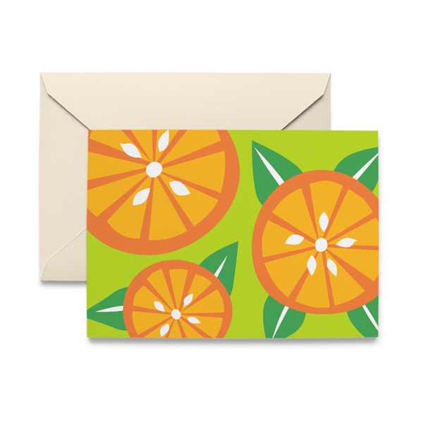 Orange Slice Note Card