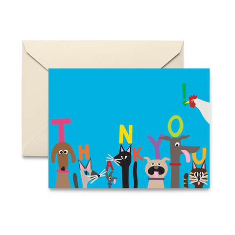 Pet Thank You Note Card