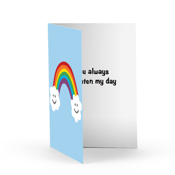 Rainbow Smiley Greeting Card