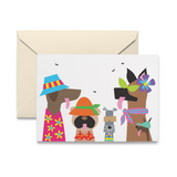 Vacation Doggies Note Card
