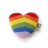 Crochet Rainbow Heart